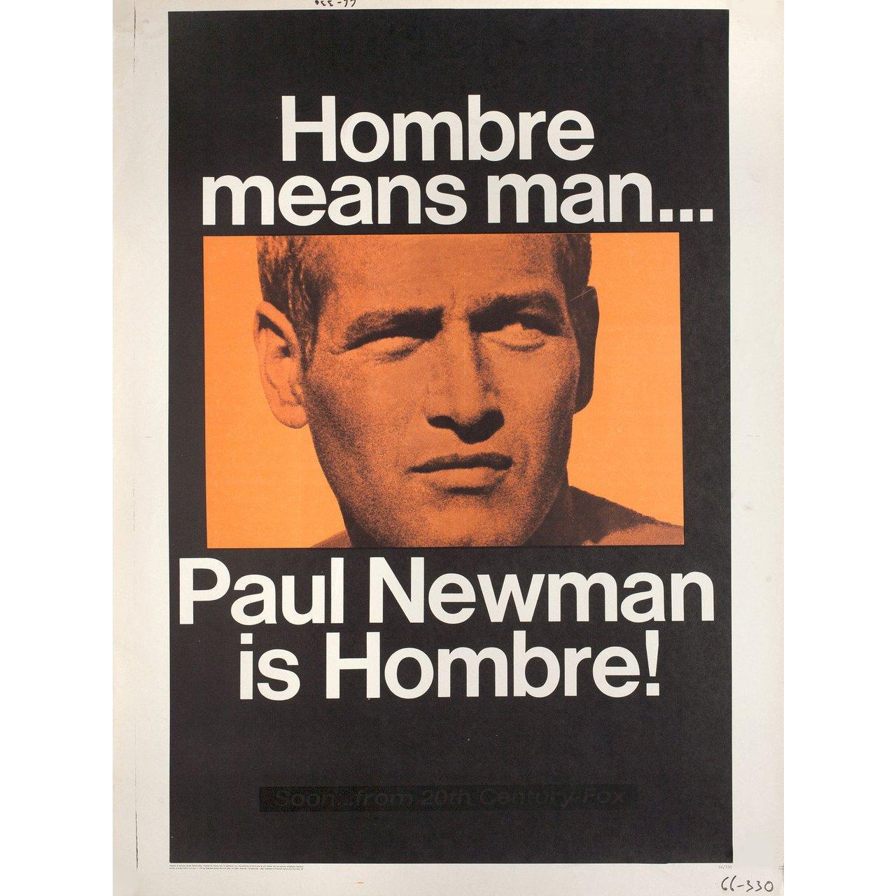 Minimalist Hombre 1967 U.S. 30 by 40 Film Poster