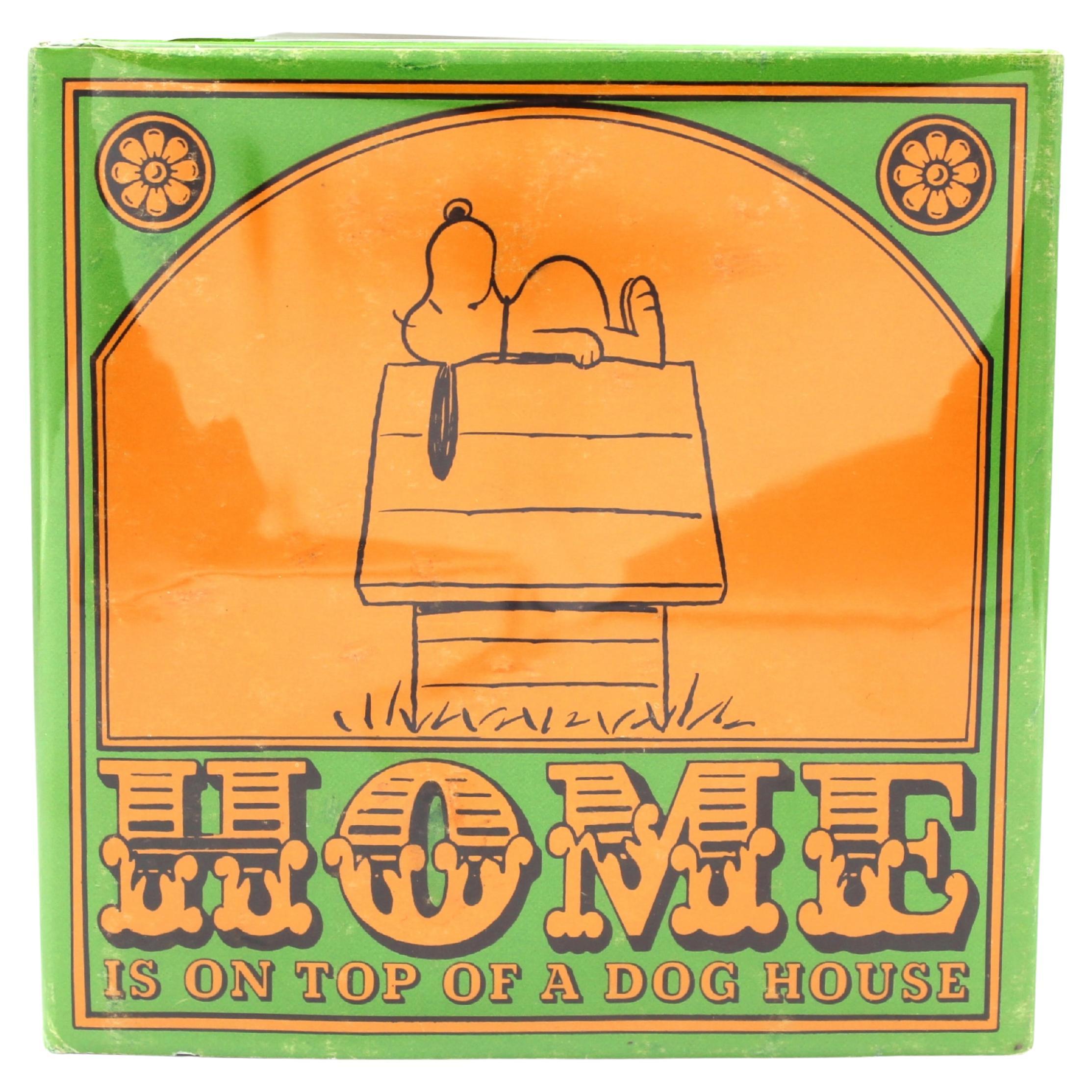Home is on Top of a Dog House by Charles M. Schulz, First Edition, Original DJ