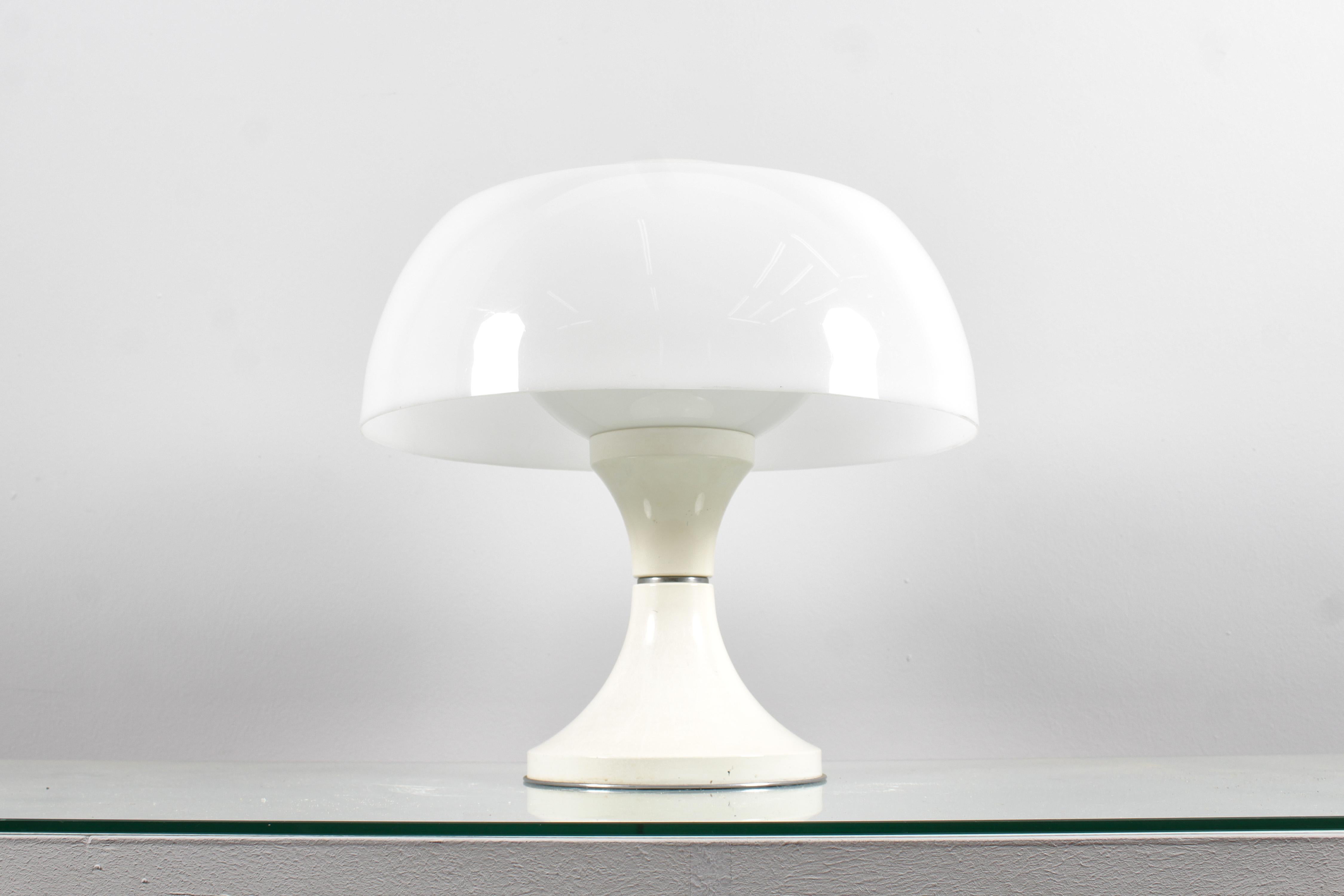 Lampe „Home“ von  Sciolari für Valenti Tischlampe aus Glas, Metall und Perspex, 1968 (Moderne der Mitte des Jahrhunderts) im Angebot