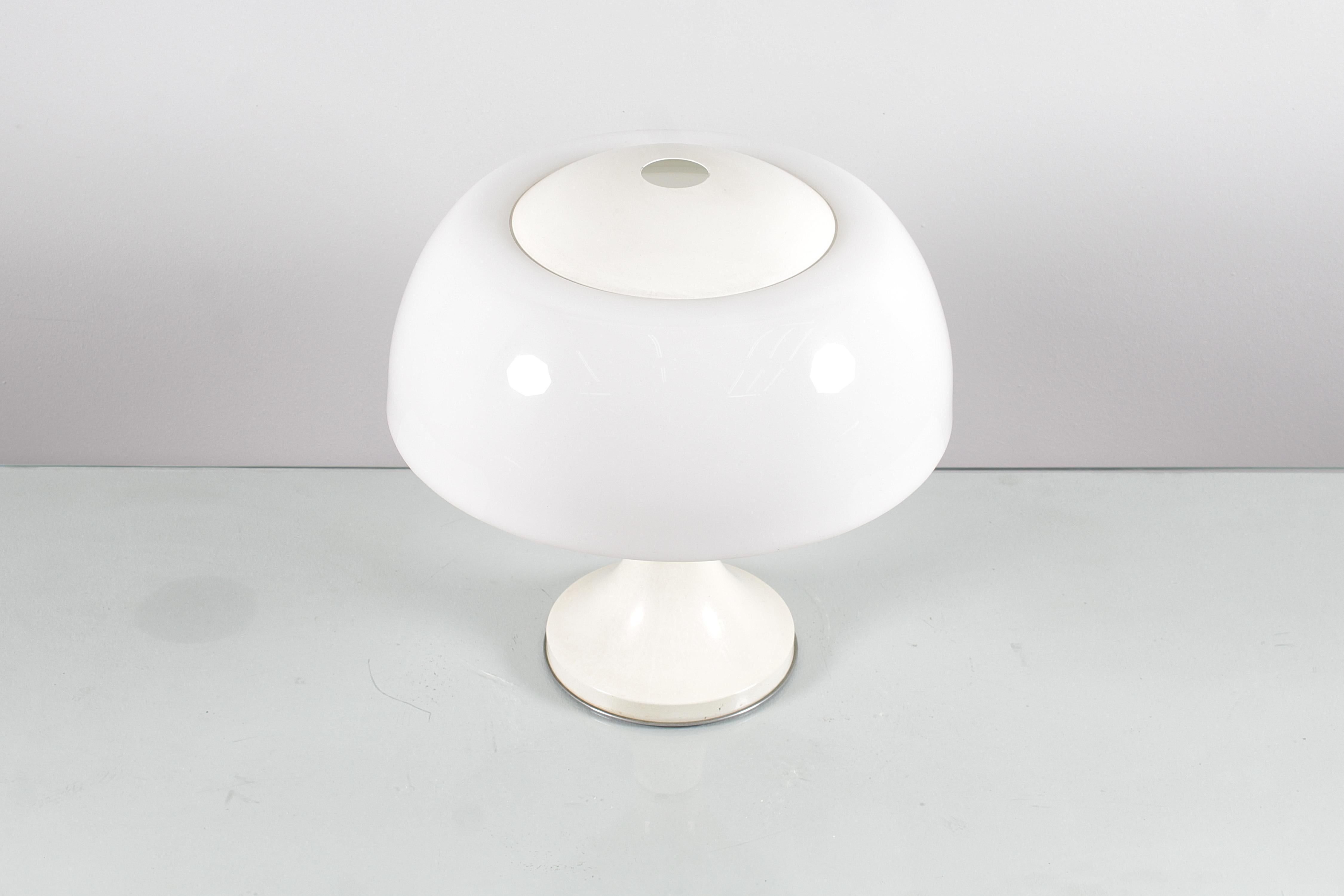 Lampe „Home“ von  Sciolari für Valenti Tischlampe aus Glas, Metall und Perspex, 1968 im Angebot 1