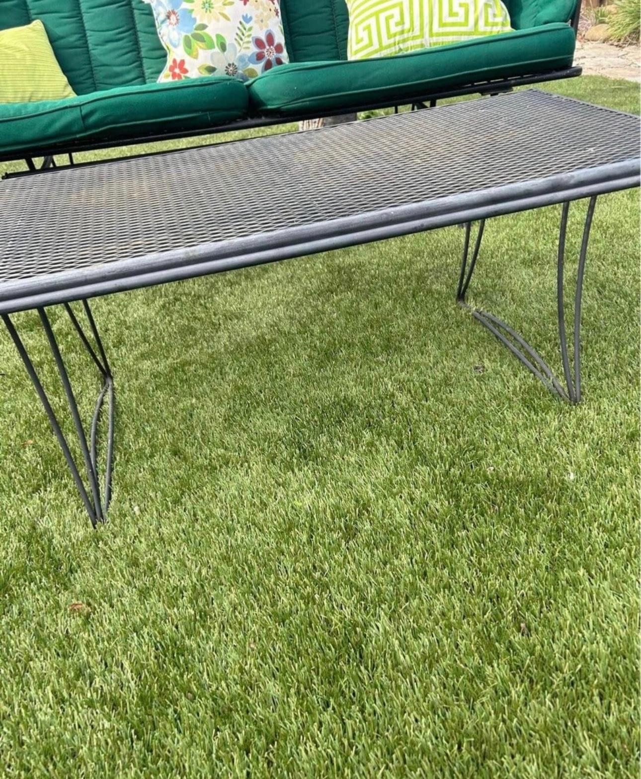 Homecrest Grenada loveseat Glider with cushions  and coffee table, Circa 1960’s 1