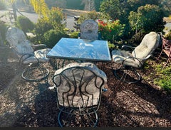 Homecrest Liberty Garden Collection, square table + 4 swivel rocking armchairs