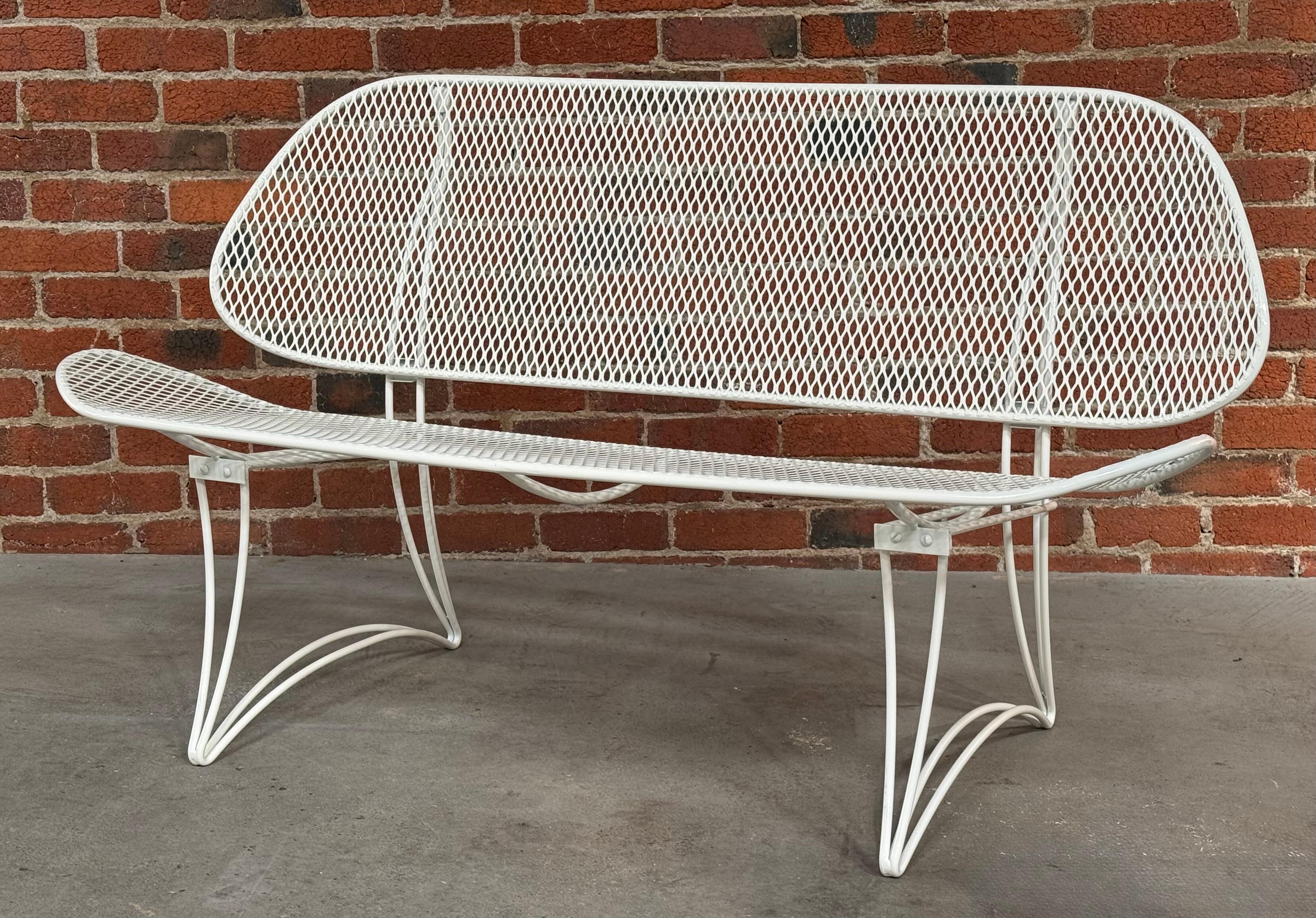 American Homecrest Settee and Coffee Table Patio Furniture Set circa 1960s For Sale
