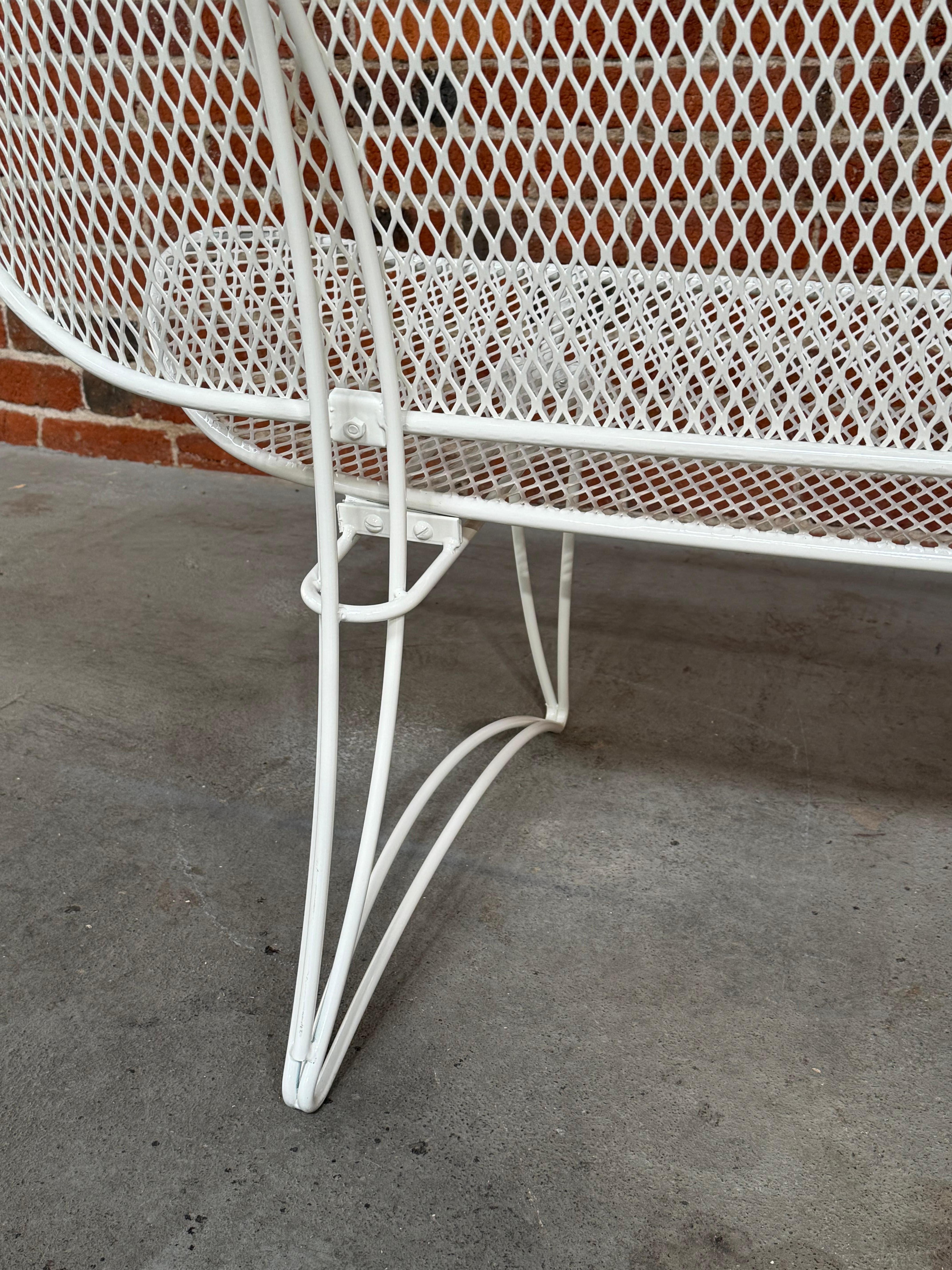 Homecrest Settee and Coffee Table Patio Furniture Set circa 1960s For Sale 1