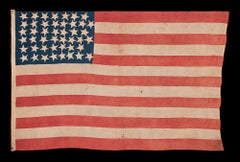 Homemade, Antique American Flag with Exceptional Folk Qualities, 1896-1908