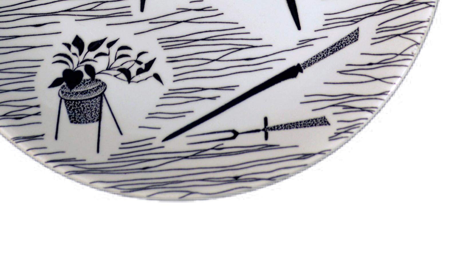 Homemaker Pattern Plate, Designed by Enid Seeney for the Ridgway Potteries For Sale 1