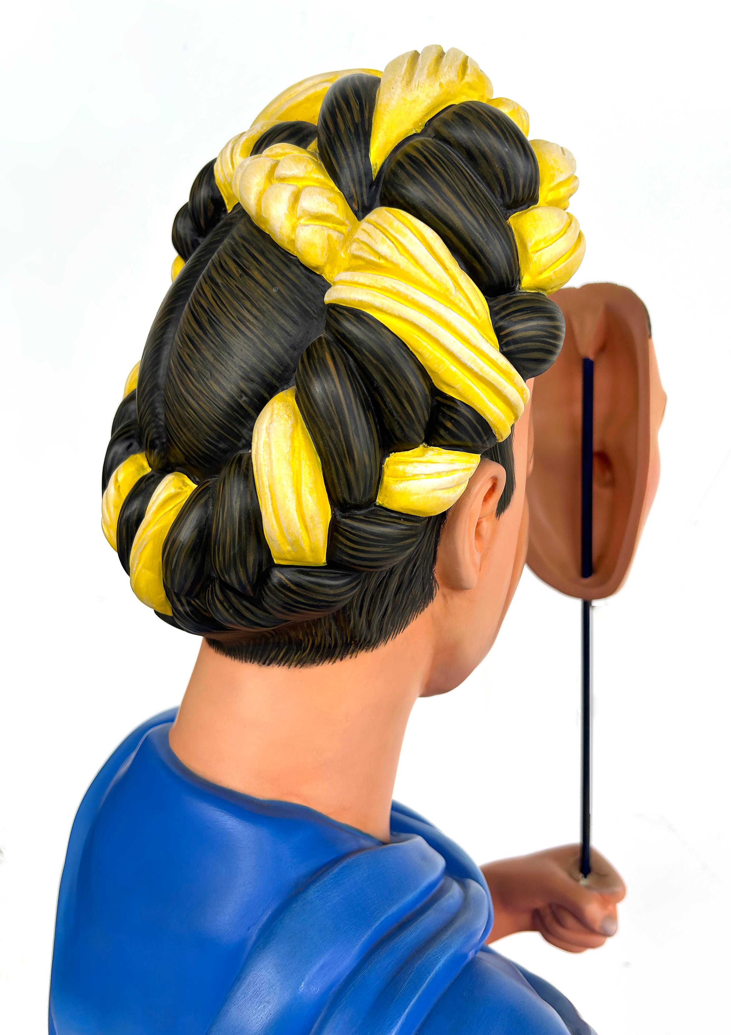 Homenaje a Frida Kahlo Escultura Sergio Bustamante, Cerámica 15/25 en venta 6