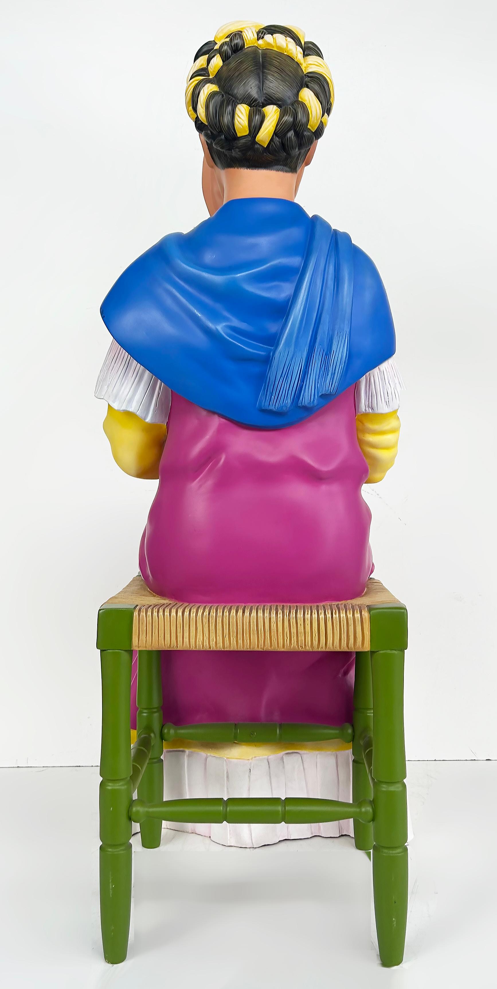 Homenaje a Frida Kahlo Escultura Sergio Bustamante, Cerámica 15/25 siglo XX en venta