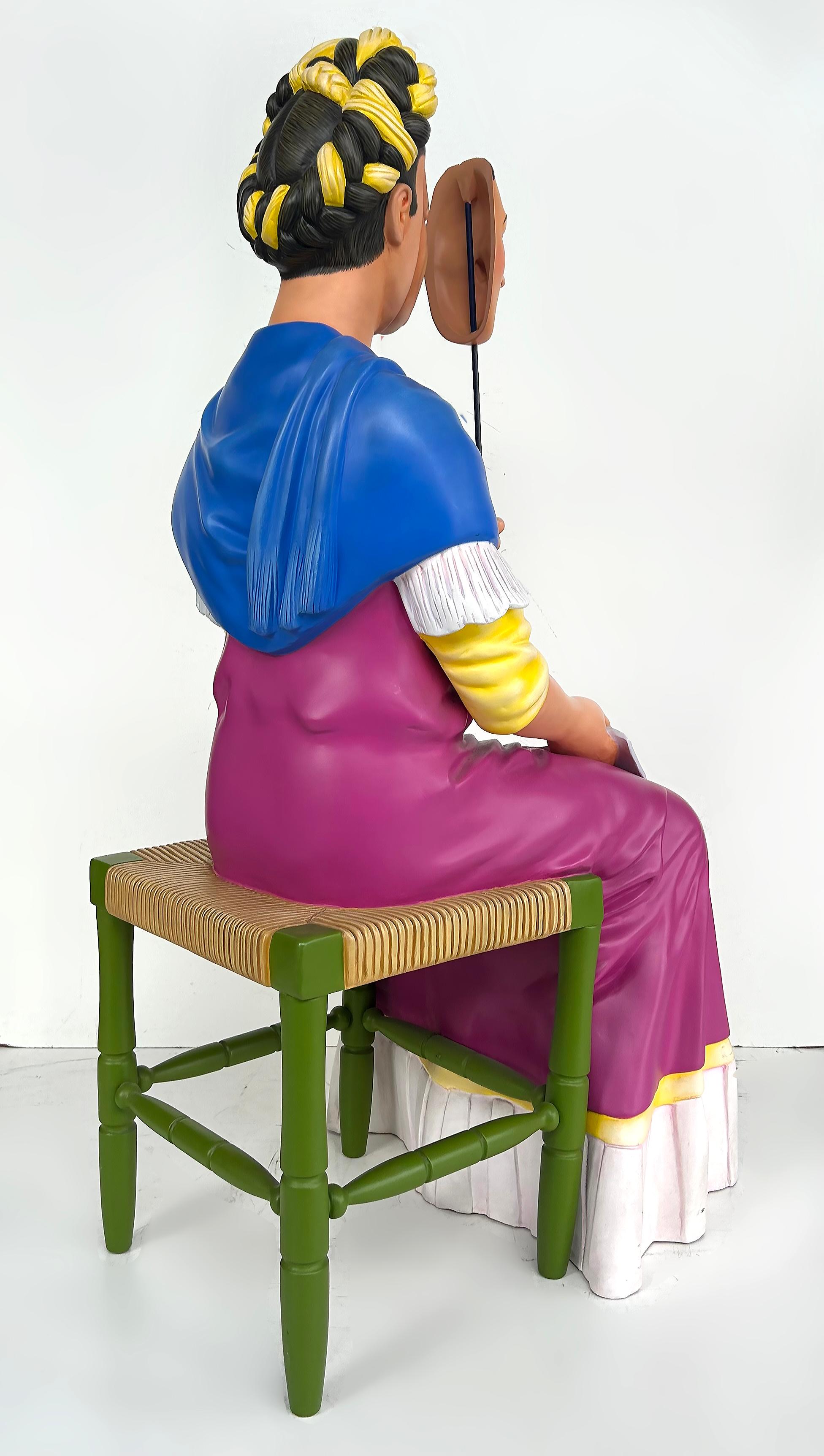 Homenaje a Frida Kahlo Escultura Sergio Bustamante, Cerámica 15/25 Cerámico en venta