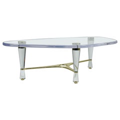 Mesa de centro "Homenaje" de lucita y latón de Amparo Calderon Tapia, nº 1/100