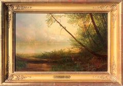Misty Morning on an Adirondack Lake by Homer Dodge Martin (American, 1836-1897)