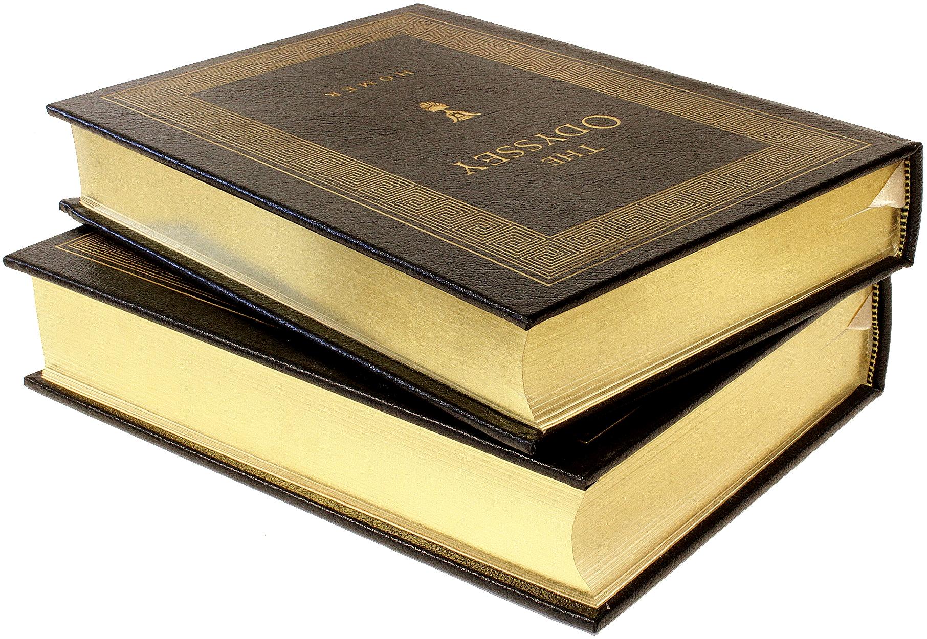Homer, the Iliad and the Odyssey, 2 Volumes, Easton Press, 2004 In Excellent Condition In Hillsborough, NJ