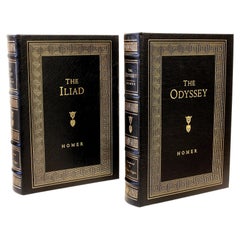 Used Homer, the Iliad and the Odyssey, 2 Volumes, Easton Press, 2004