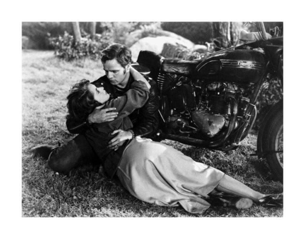 Marlon Brando and Mary Murphy in "The Wild One"