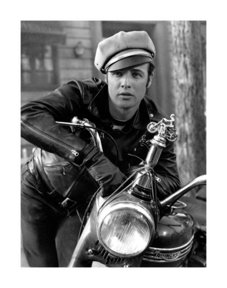 Homer Van Pelt Black and White Photograph - Marlon Brando as Johnny Strabler in "The Wild One"
