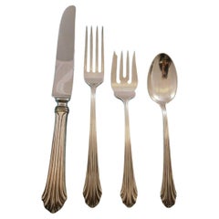Homewood by Stieff Sterling Silver Flatware Set for 12 Service 48 pieces
