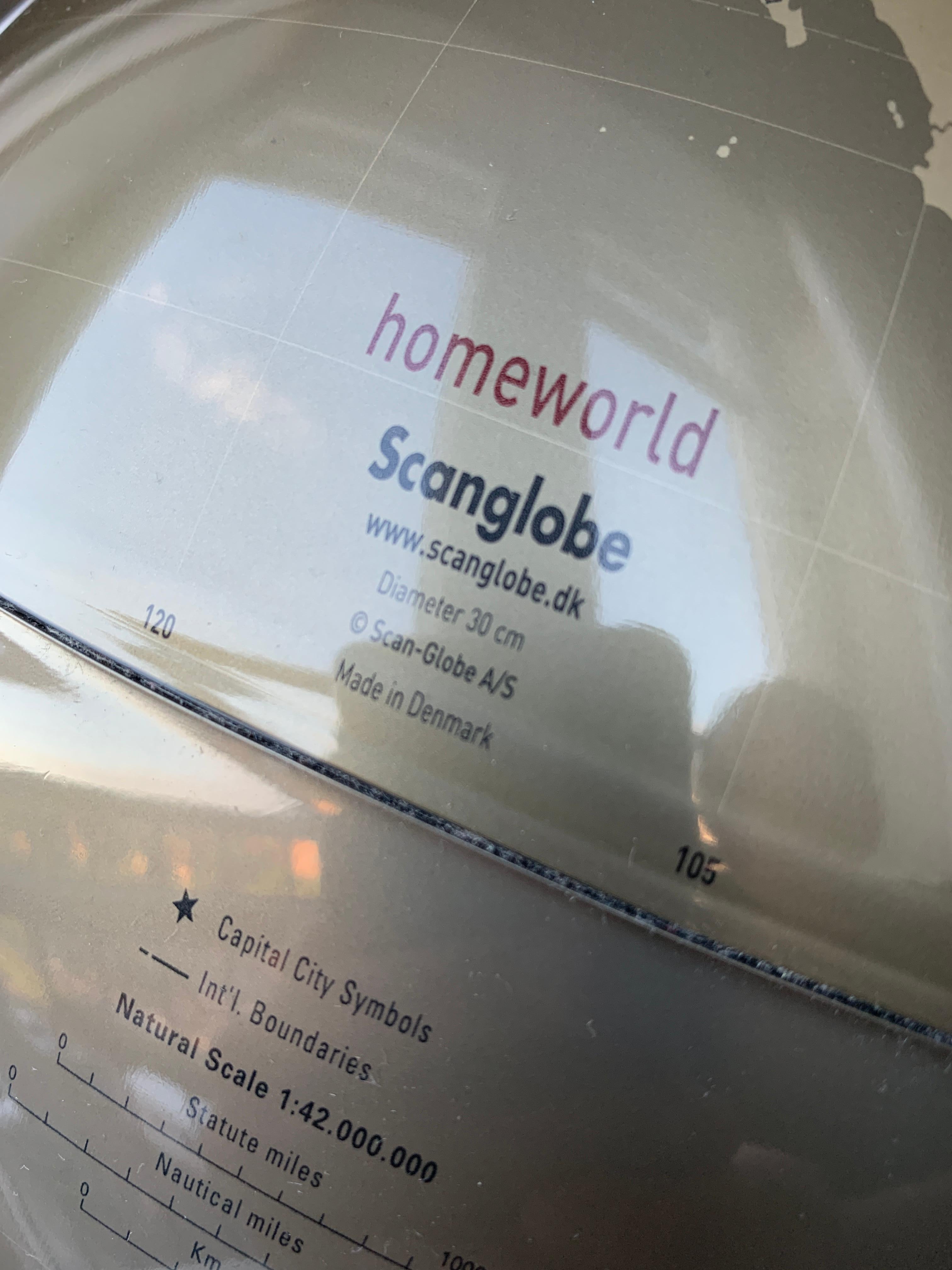 Homeworld Monochrome Globe by Henrik Tengler for Scanglobe 1