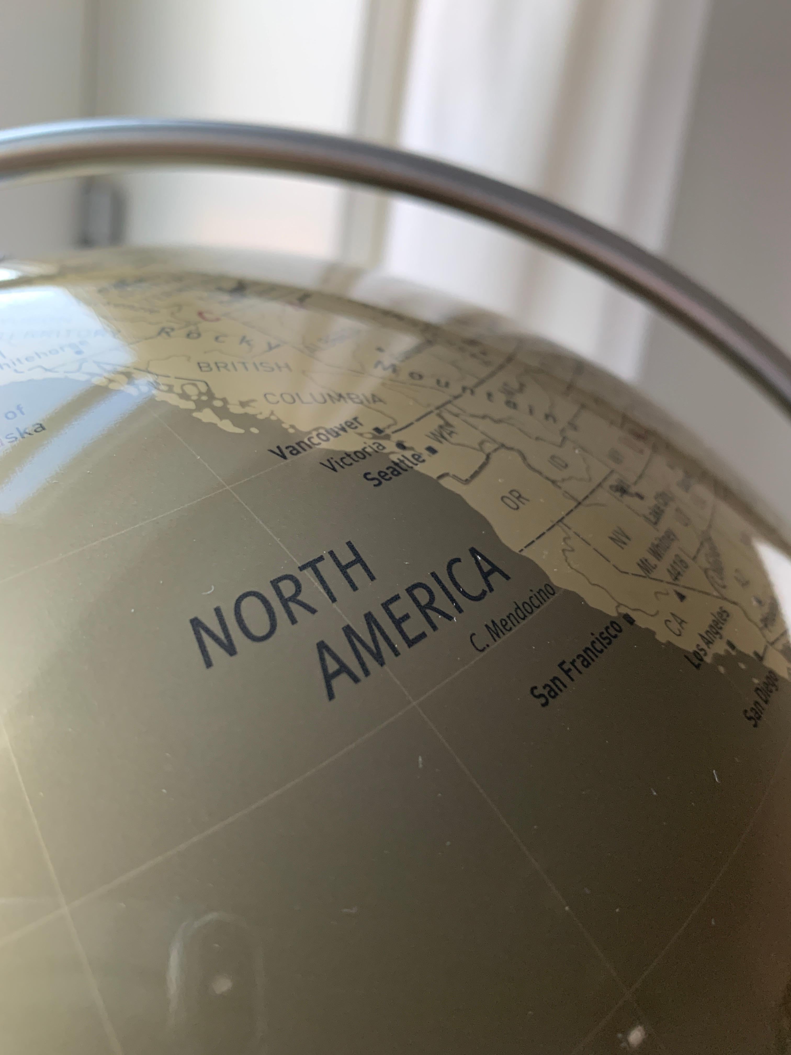 Brushed Homeworld Monochrome Globe by Henrik Tengler for Scanglobe