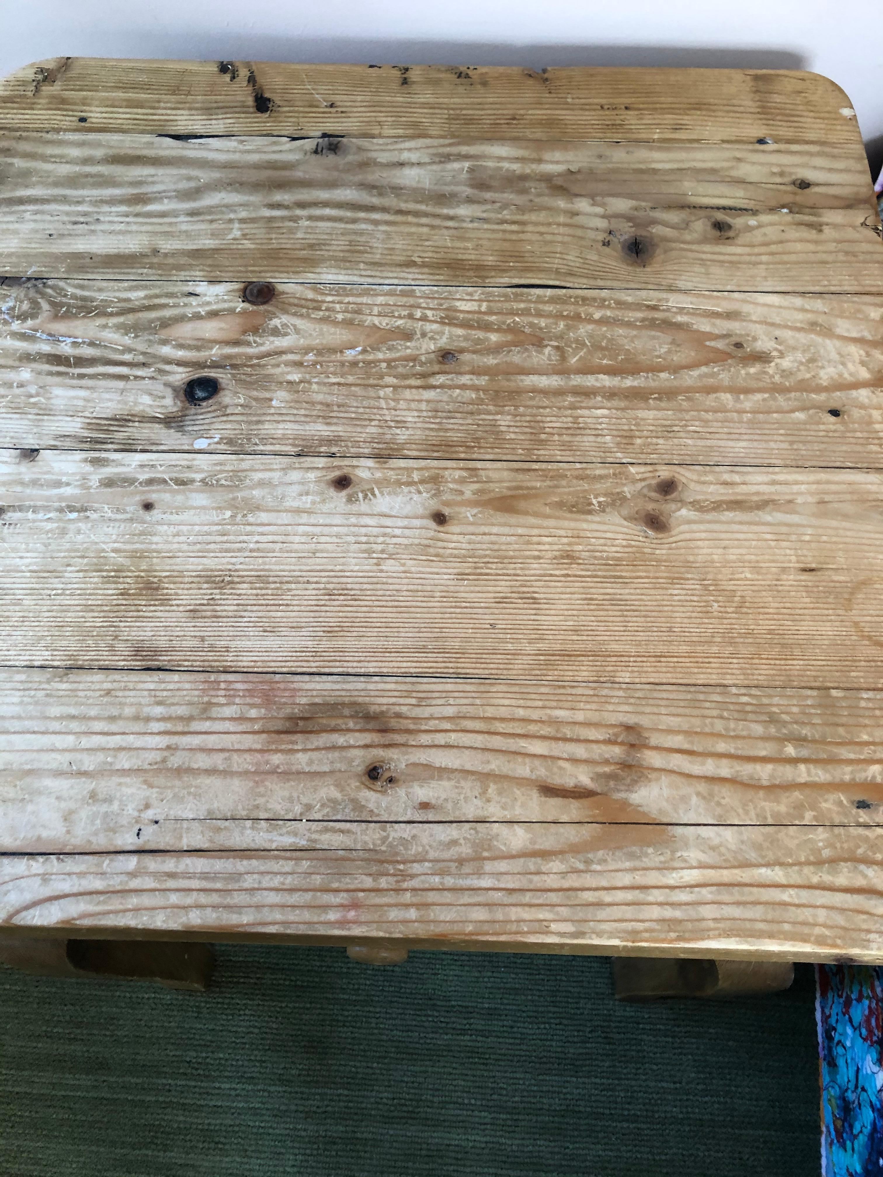 Homey Rustic Natural Unfinished Pine Night Stand End Table 1