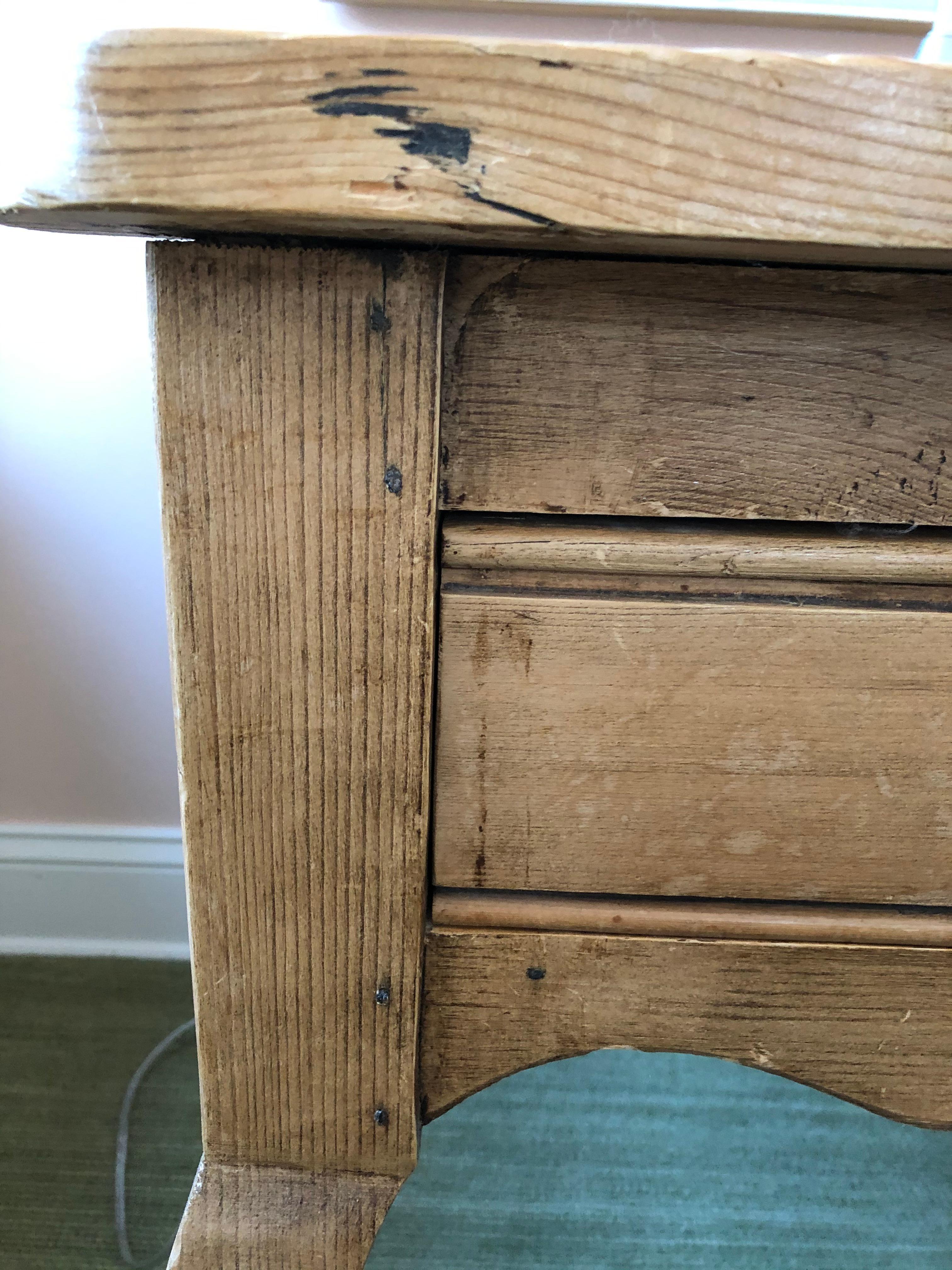 Homey Rustic Natural Unfinished Pine Night Stand End Table 3