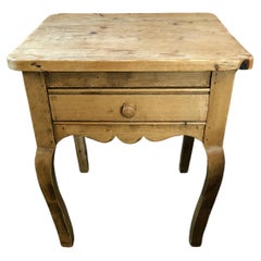 Homey Rustic Natural Unfinished Pine Night Stand End Table