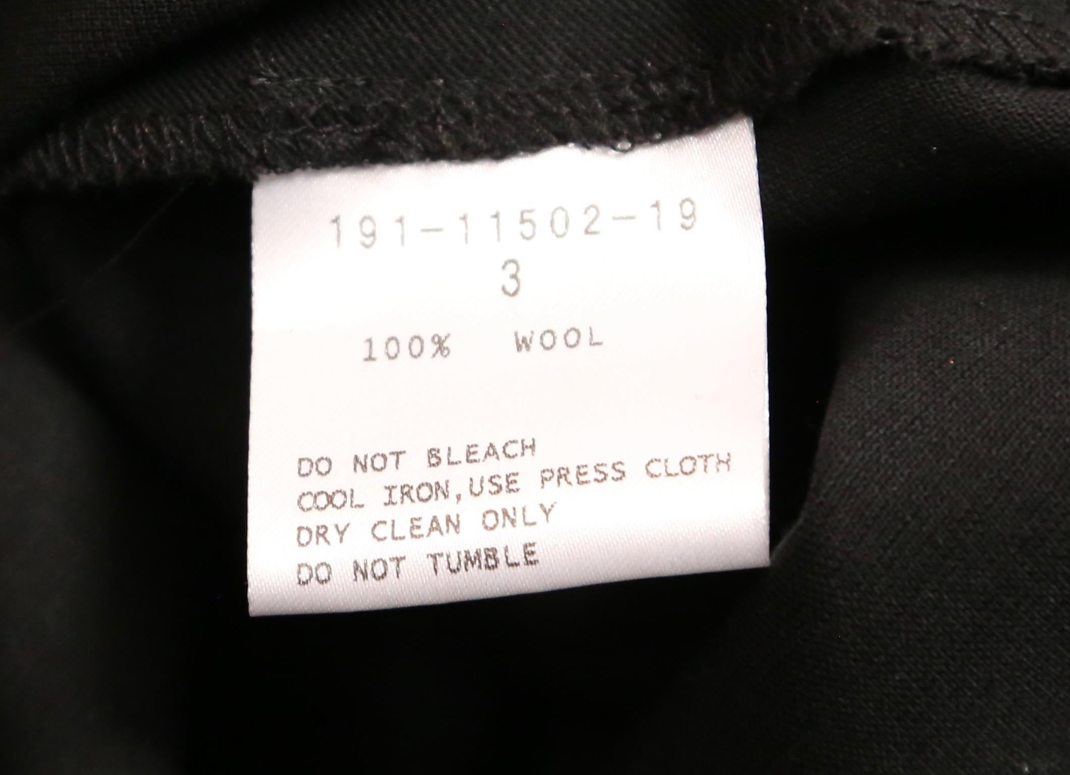 Women's HOMMA draped black wool skirt For Sale