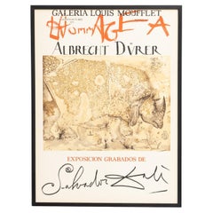 "Hommage à Albrecht Dürer" - Original-Ausstellungsplakat von Salvador Dalí