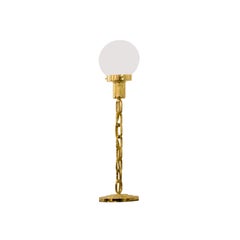 Hommage to Franz West, Woka Brass Table Lamp "Go West", Re-Edition