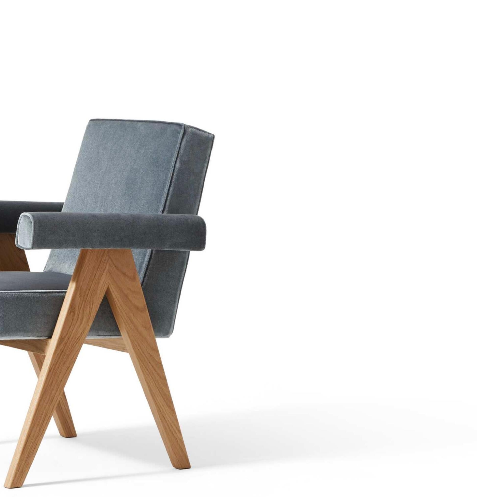 Hommege À Pierre Jeanneret Committee Chair With Arms For Cassina In New Condition For Sale In Barcelona, Barcelona