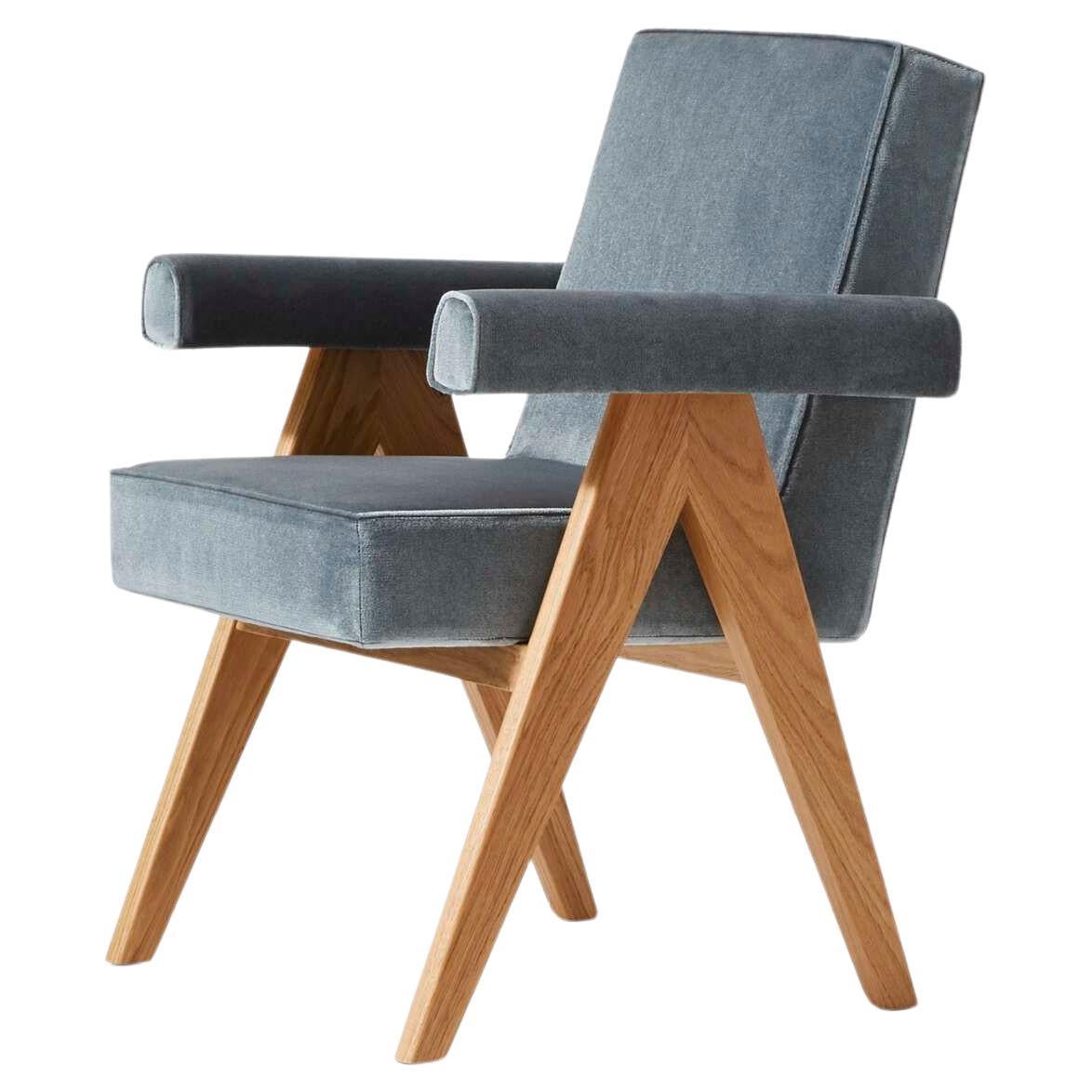 Hommege À Pierre Jeanneret Committee Chair With Arms For Cassina For Sale