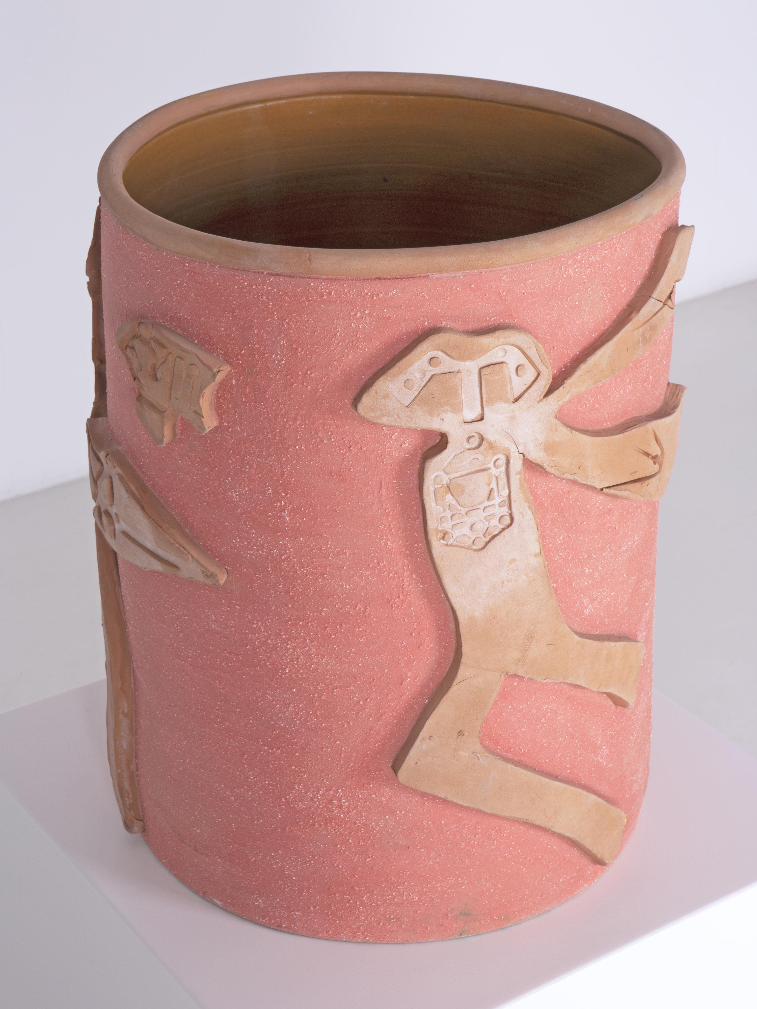 Fine XX secolo Vaso in ceramica Homosmusa di Roberto Matta in vendita