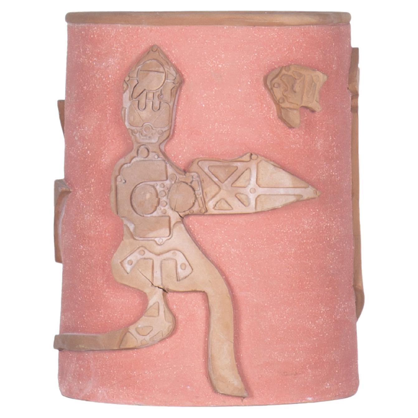 Vaso in ceramica Homosmusa di Roberto Matta