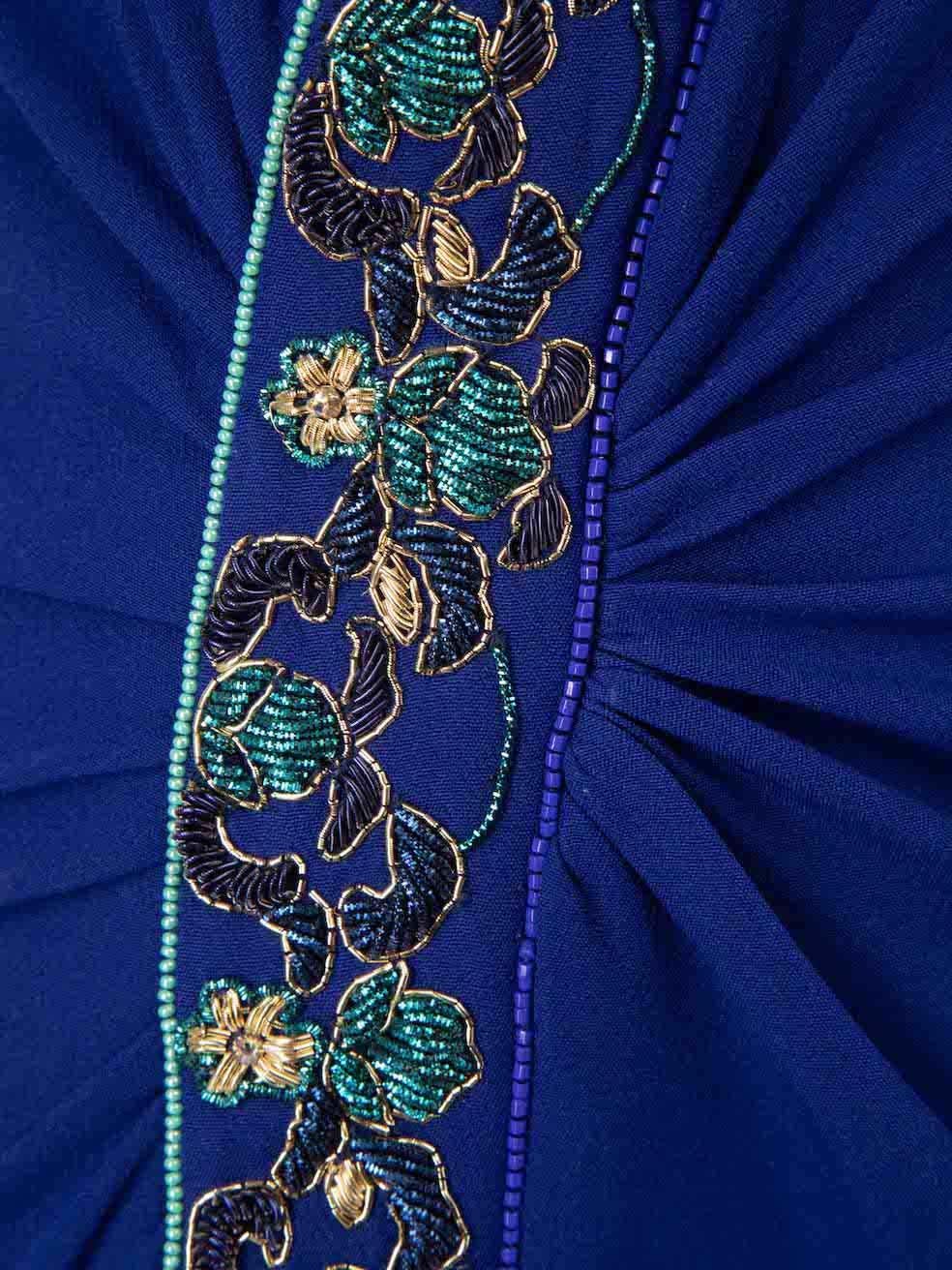 Honayda A/W22 - Robe froncée et embellie bleue, taille XL Pour femmes en vente