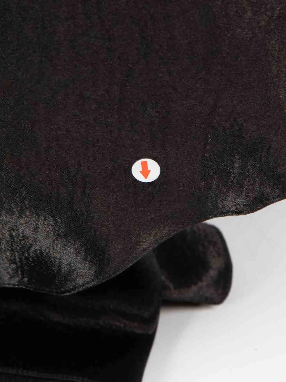 Women's Honayda Black Sleeveless Drape Detail Gown Size M For Sale