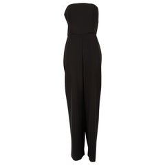 Honayda Black Strapless Wide Leg Jumpsuit Size M