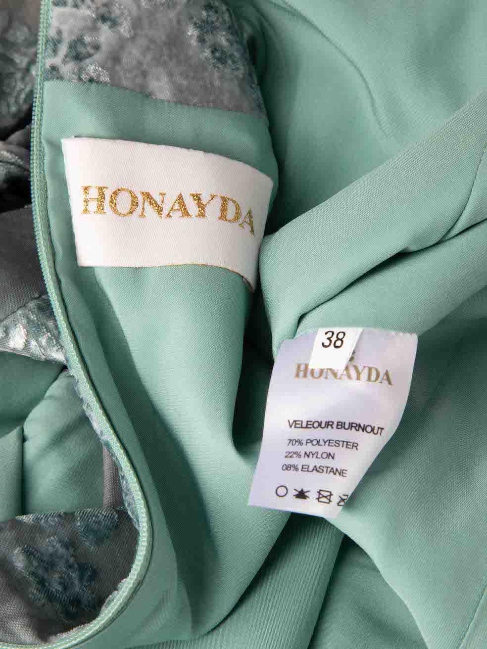 Women's Honayda Green Velvet Floral & Paisley Devoré Set Size M For Sale