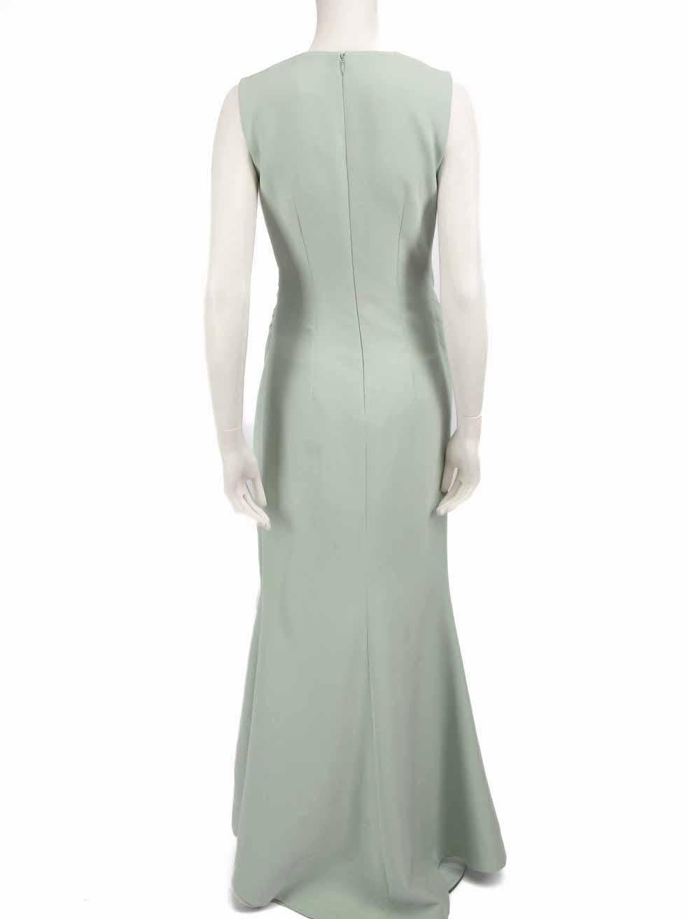 Honayda Mint Green Sleeveless Maxi Dress Size M In Good Condition For Sale In London, GB