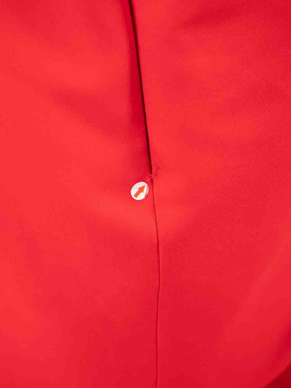 Women's Honayda Red Tassel Strapless Mini Dress Size L For Sale