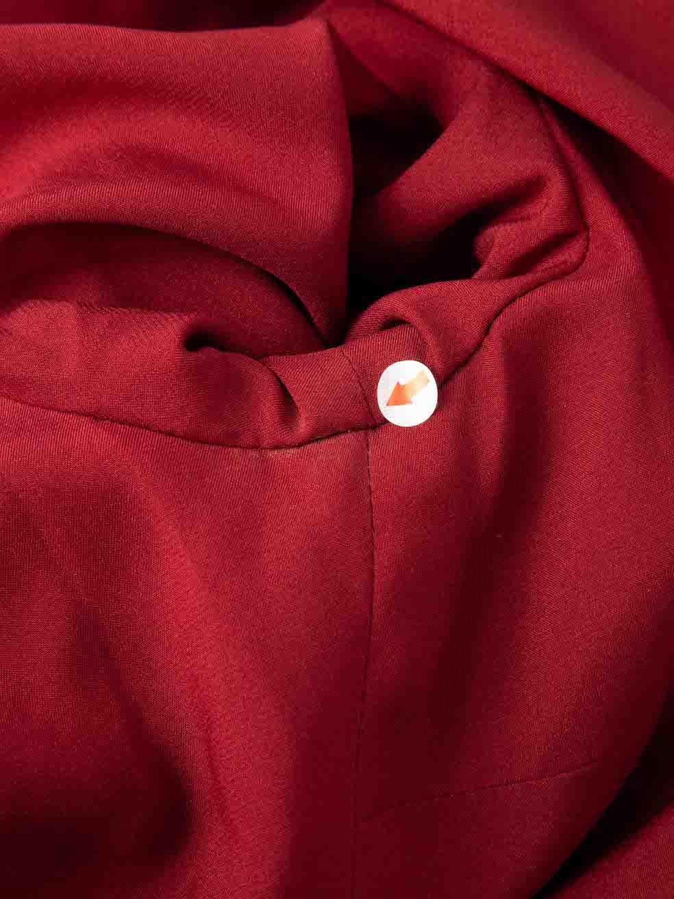 Combinaison à découpes Honayda en velours rouge taille S Pour femmes en vente