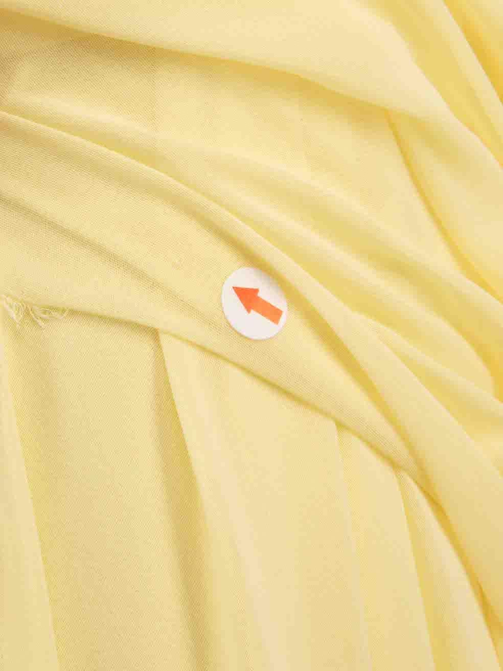 Women's Honayda Yellow Chiffon Maxi Gown Size S For Sale