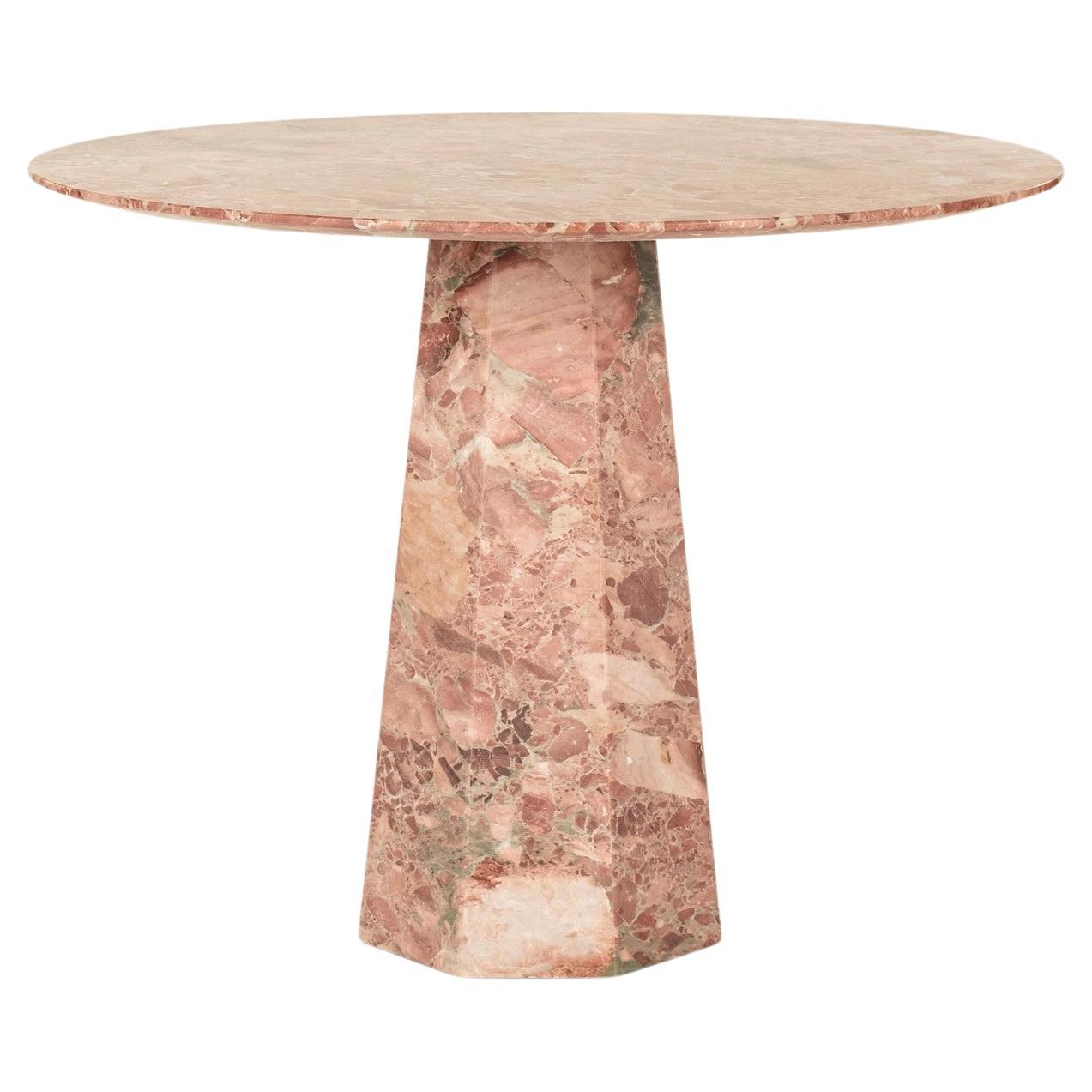 Mesa de centro de mármol pulido rosa Rouge Fleur de Pecher