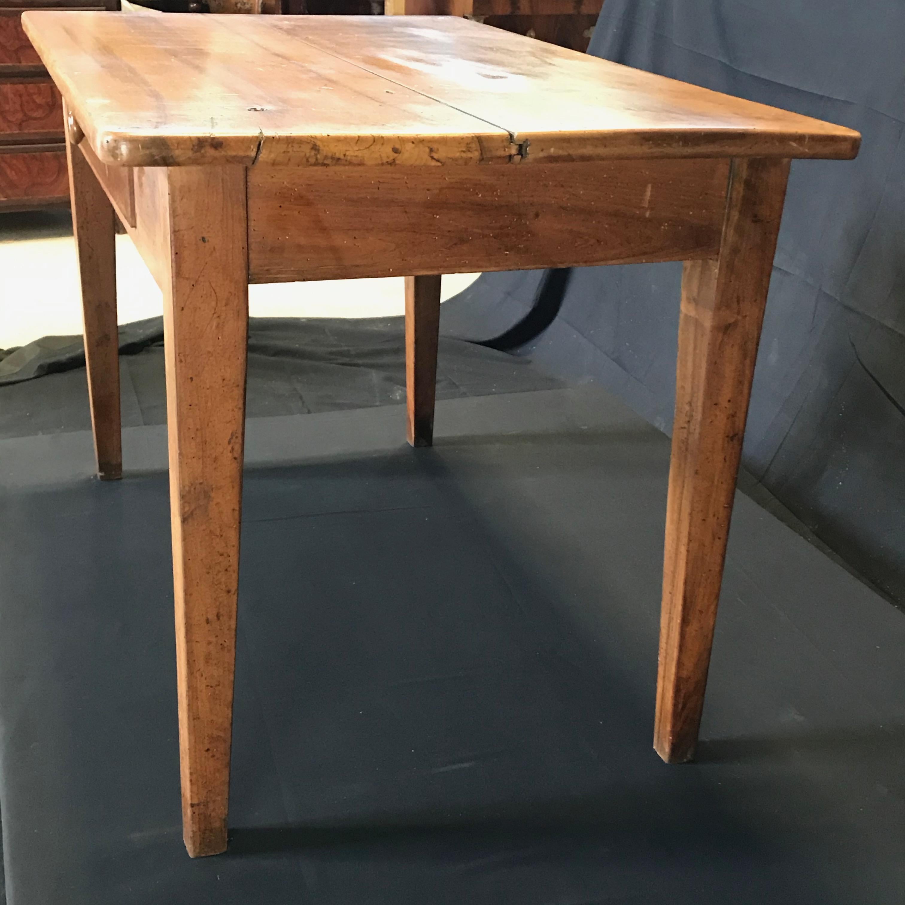 Honest Antique French Walnut Desk or Side Table 5