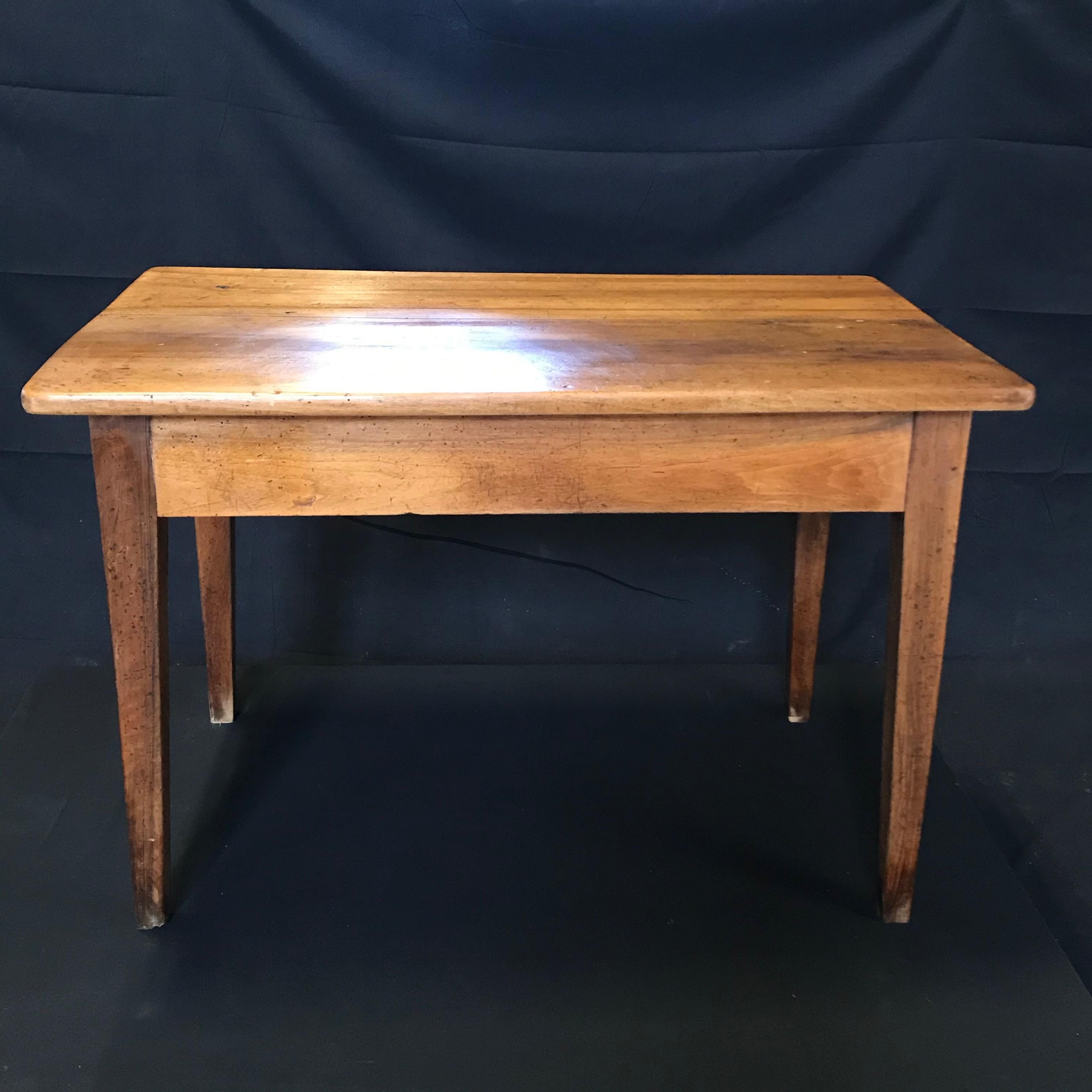 Honest Antique French Walnut Desk or Side Table 7