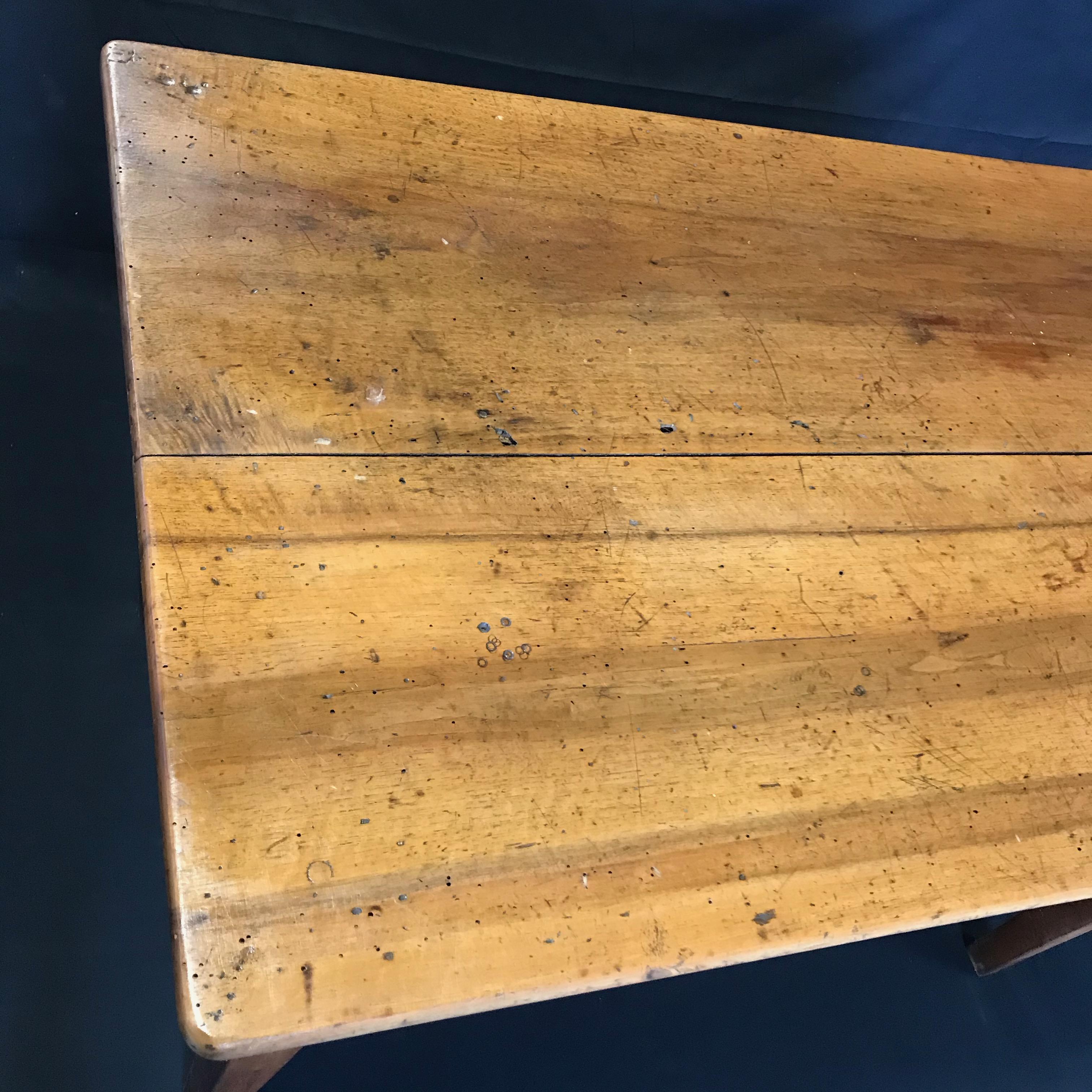 Honest Antique French Walnut Desk or Side Table In Good Condition In Hopewell, NJ