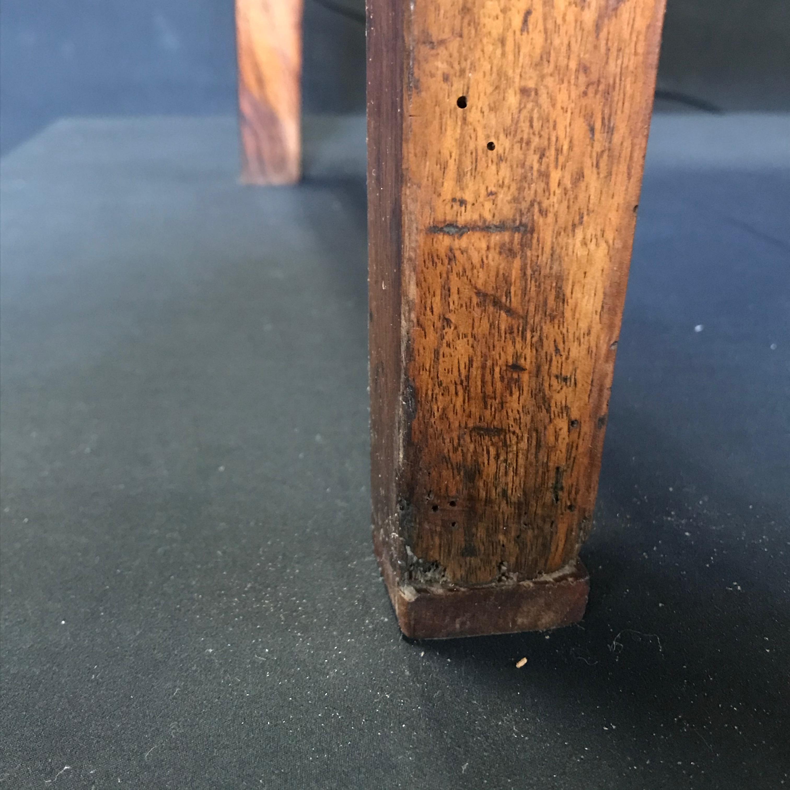 Honest Antique French Walnut Desk or Side Table 3