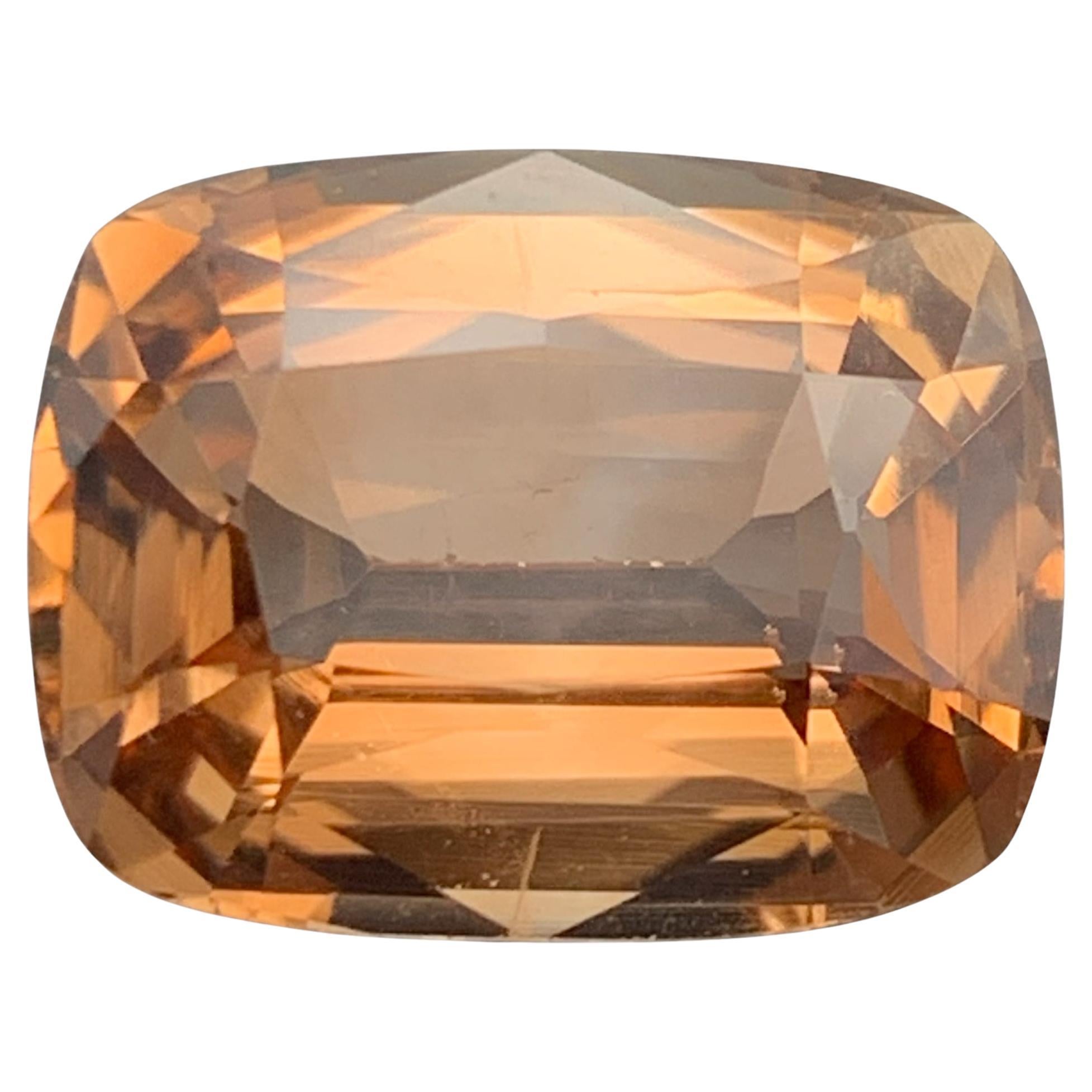 Honey Brown Natural Topaz Ring, Necklace Pendant Loose Gemstone 11.50 Ct Cushion