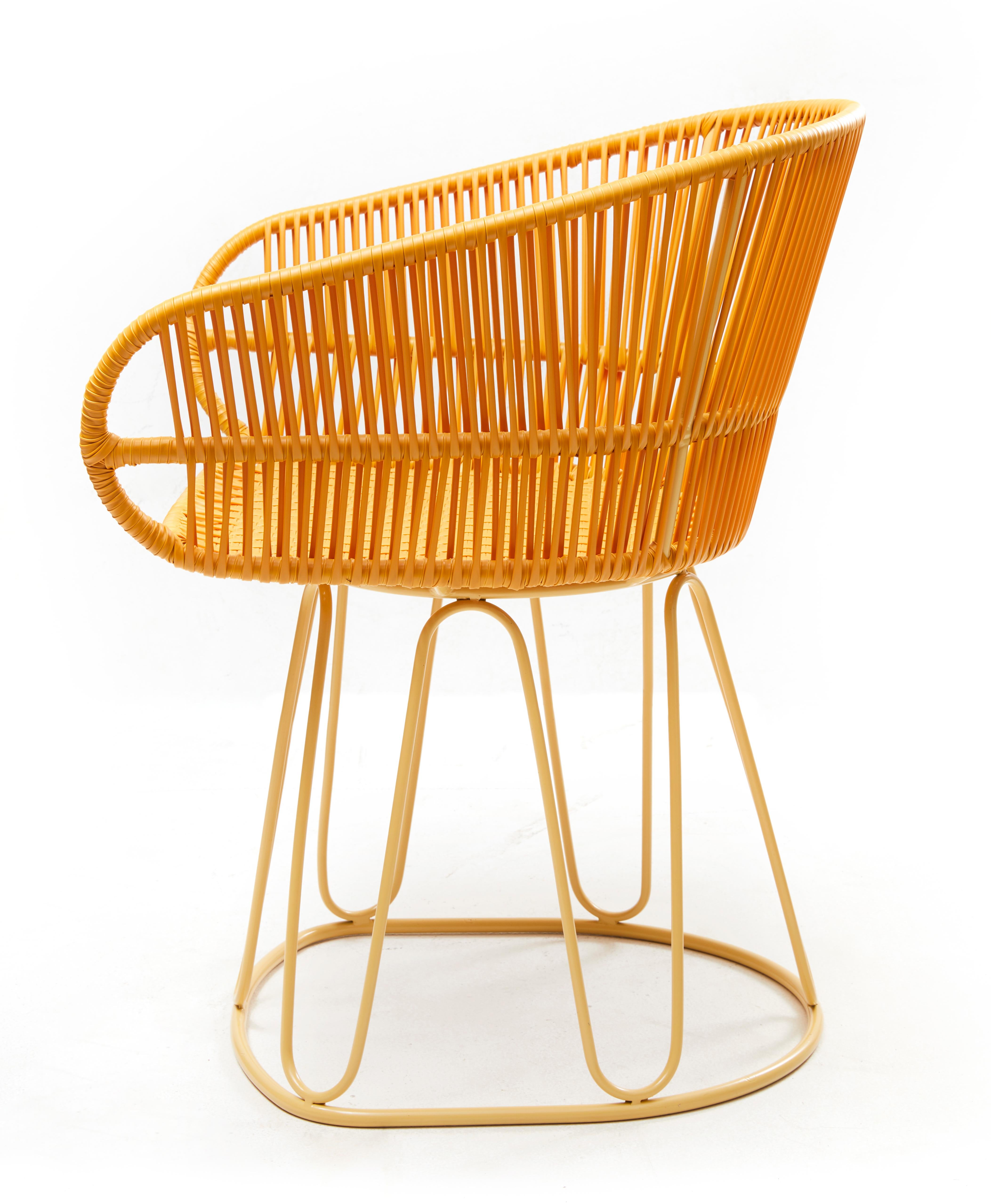 Contemporary Honey Circo Dining Chair by Sebastian Herkner