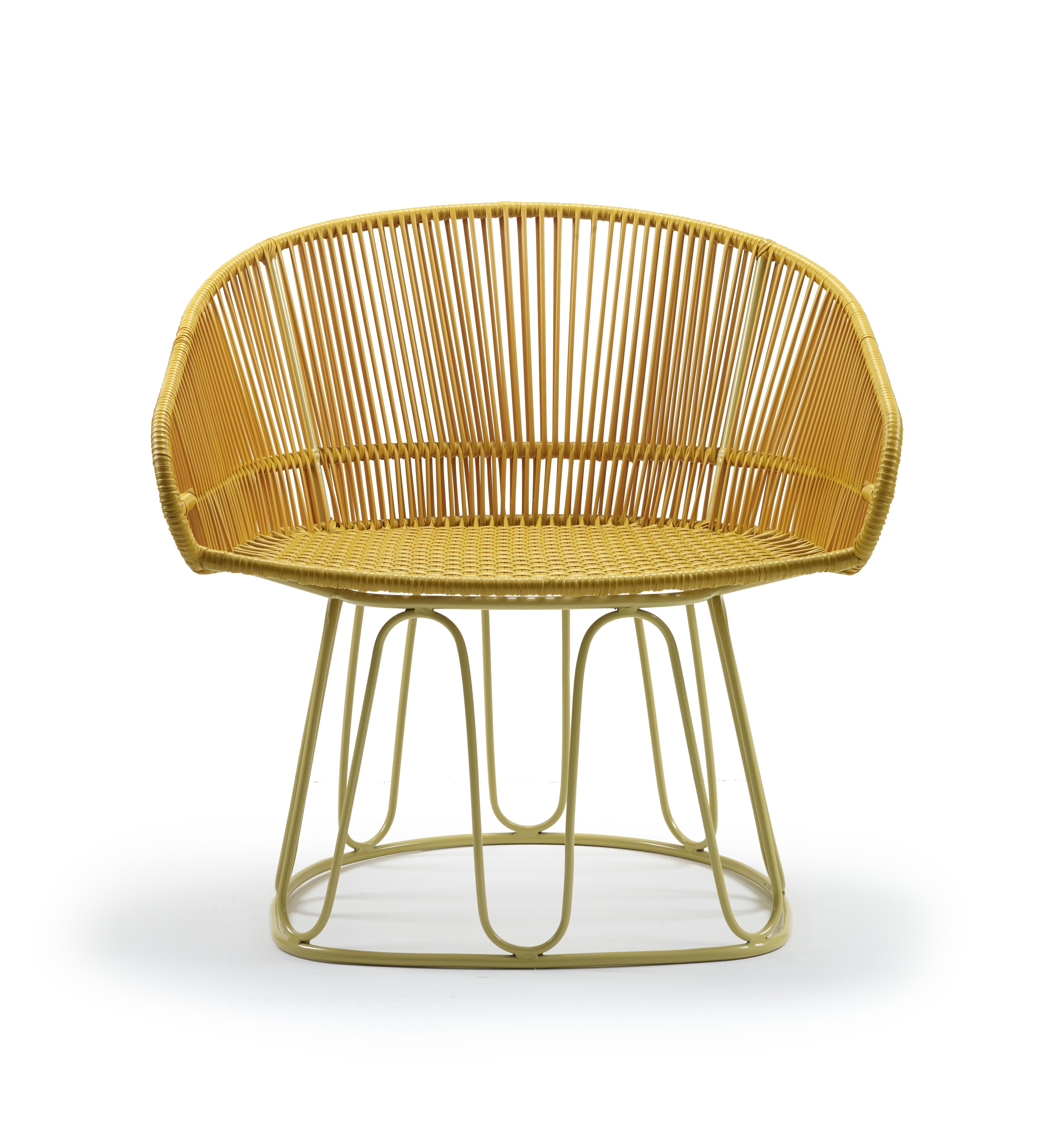 Modern Honey Circo Lounge Chair by Sebastian Herkner