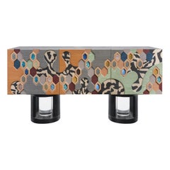 HONEY COMB-Multi colored Sideboard
