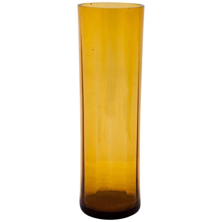Honey Glass Vase, 1980s
